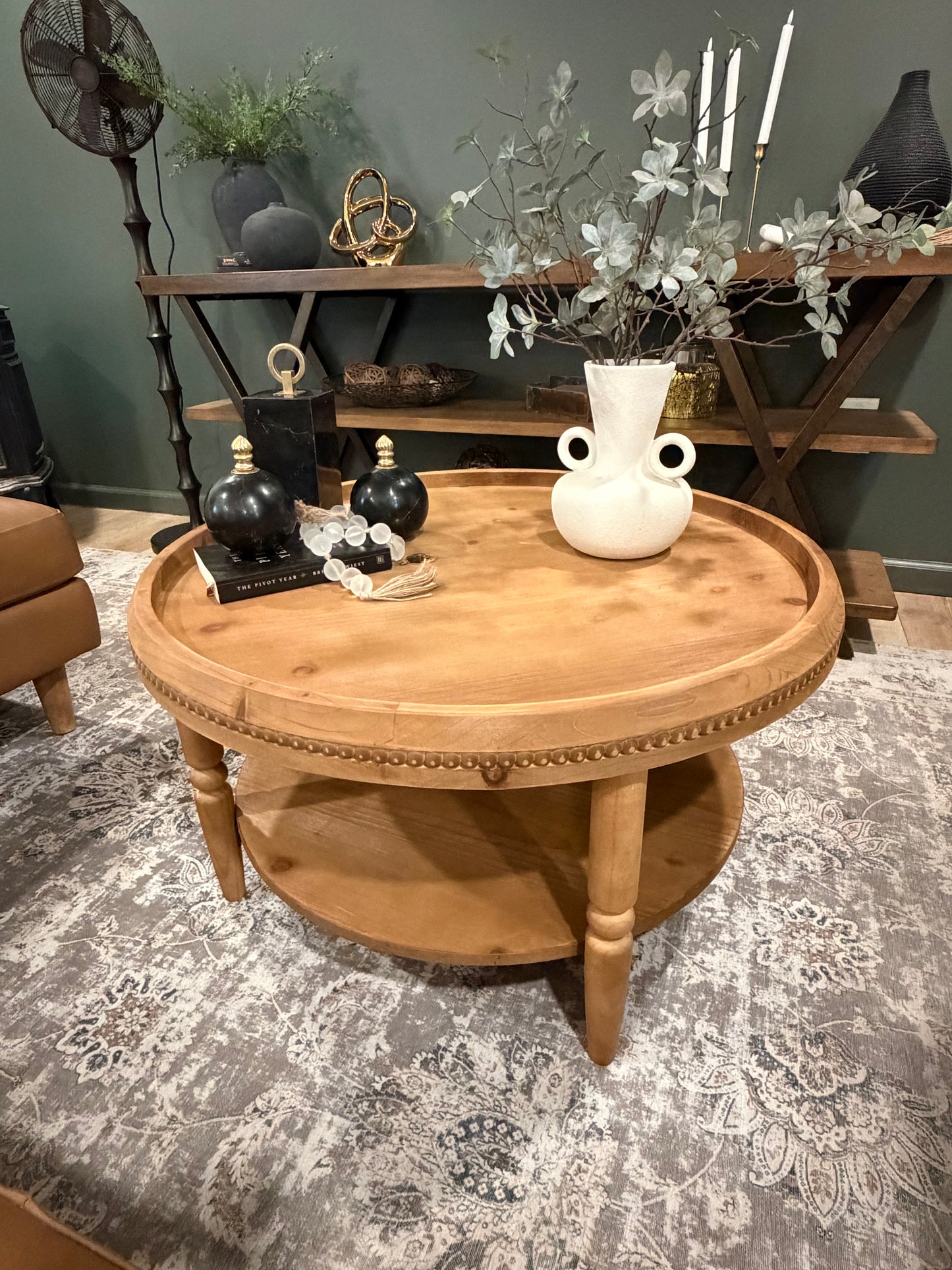 Florence Round Wood Coffee Table