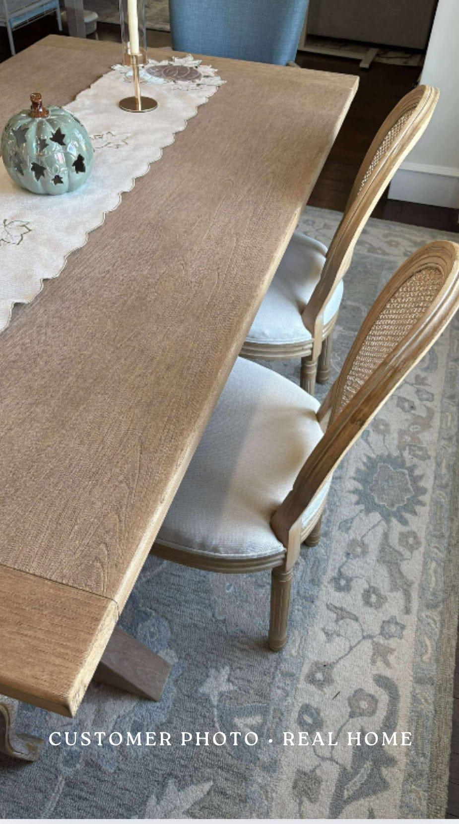 Rattan Back Dining Chairs – Solid Wood & Natural Cane (Sets of 2, 4, 6 & More) - solid wood furniture by Chic Woods