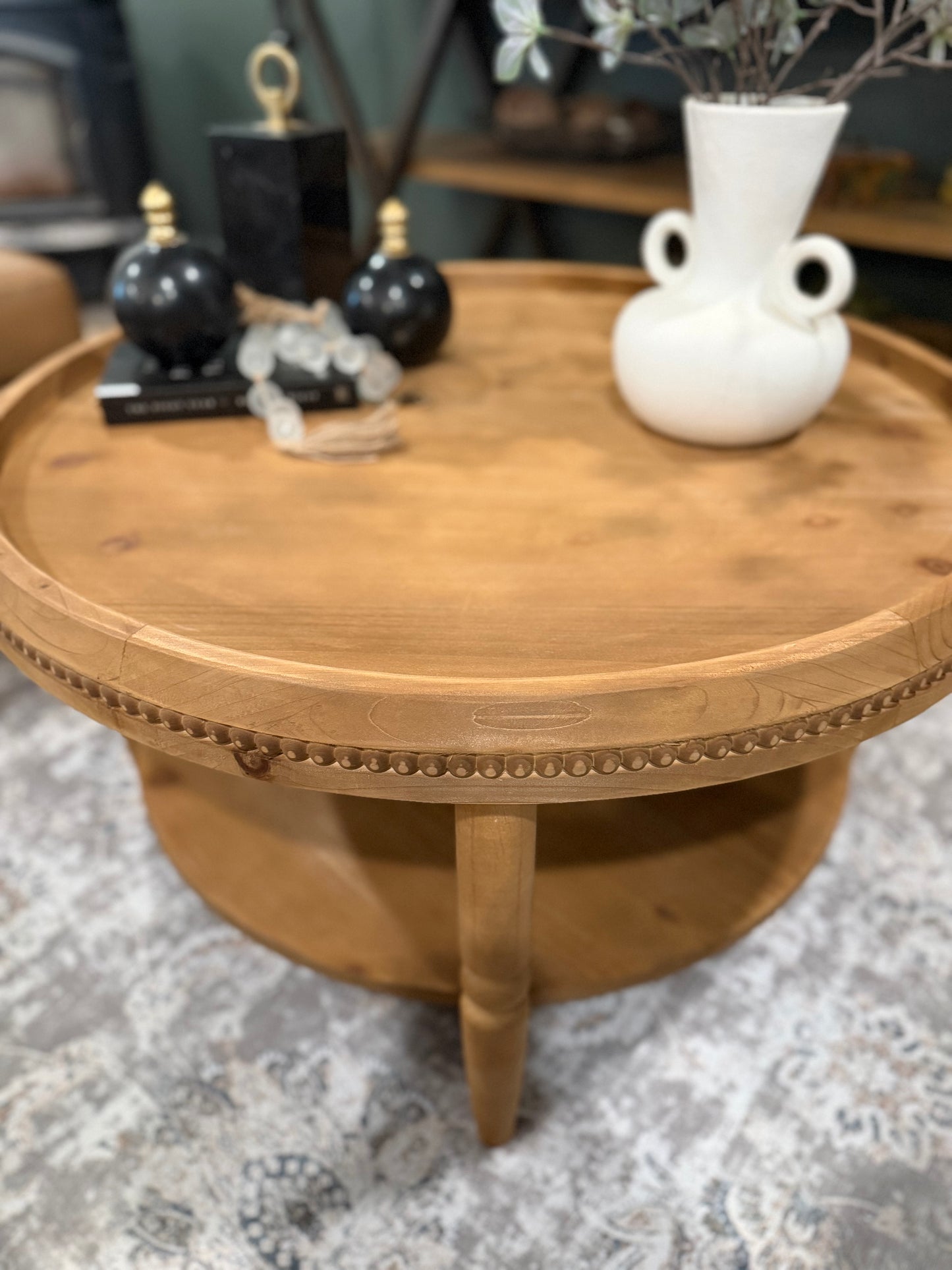 Florence Round Wood Coffee Table