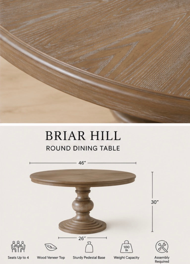 Briar Hill Round Dining Table