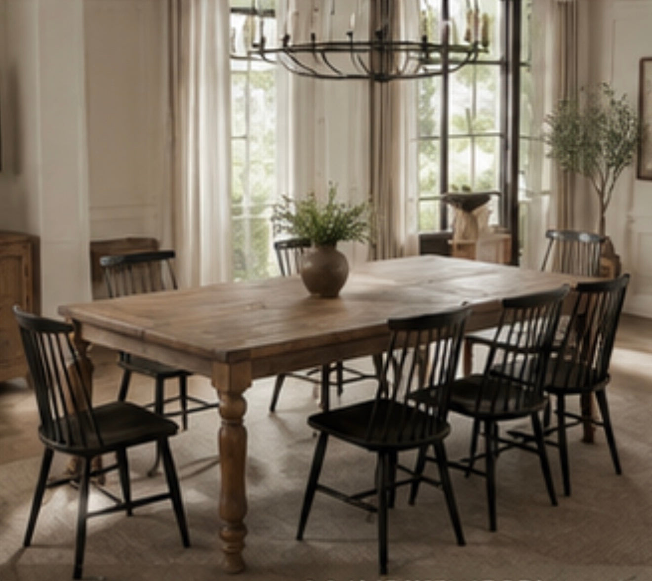 Sawyer Farmhouse Extension Dining Table