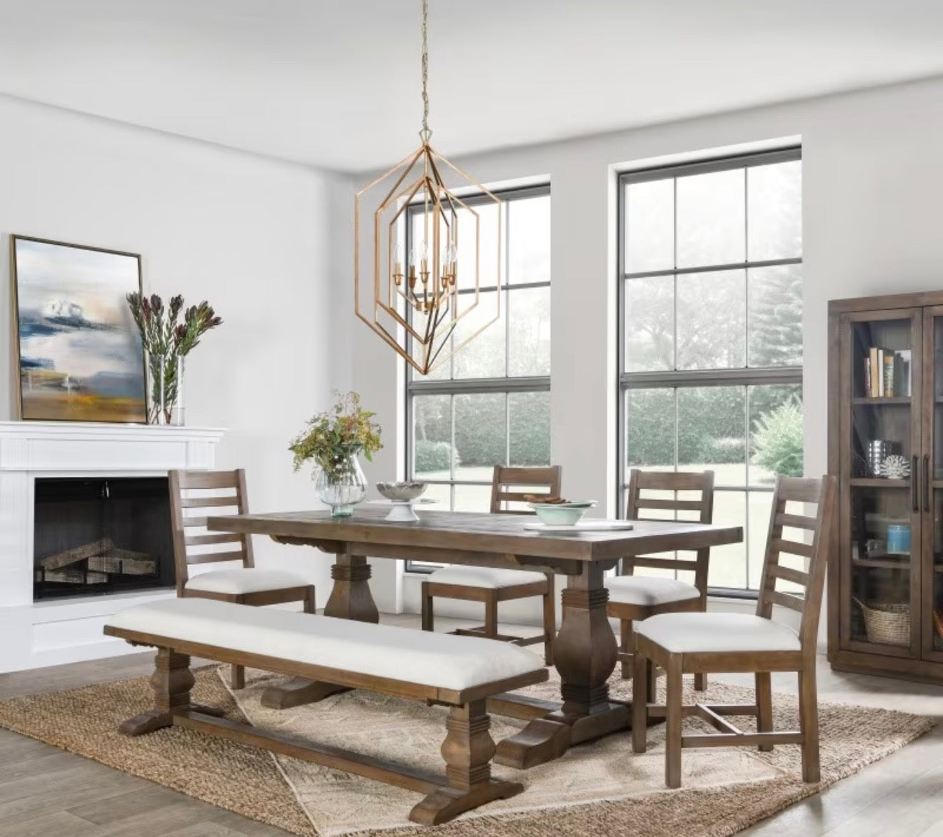 Valentina Trestle Extension Dining Table