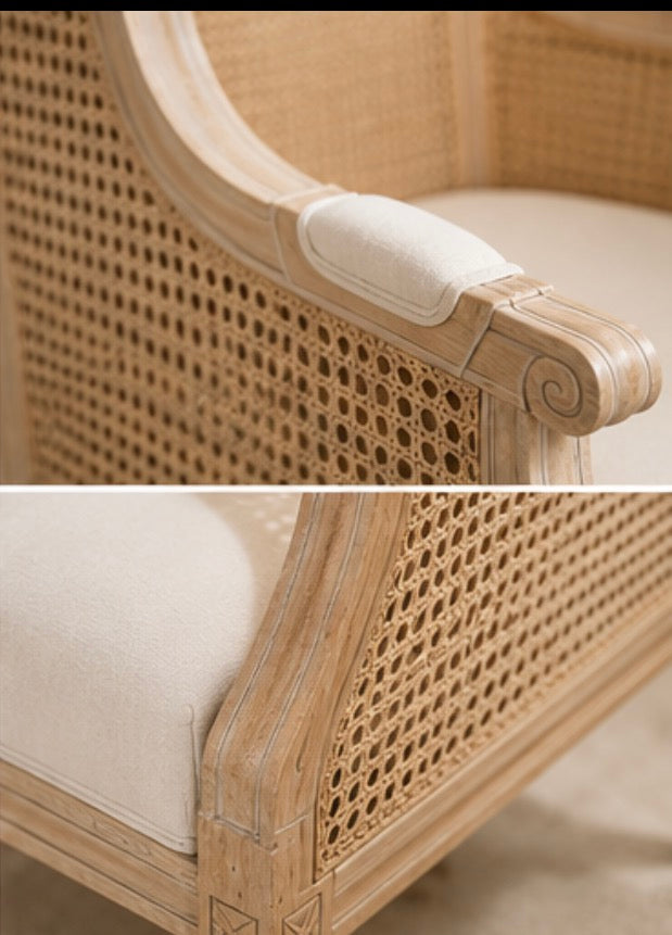 Camilla French Cane Accent Chairs | Set of 2