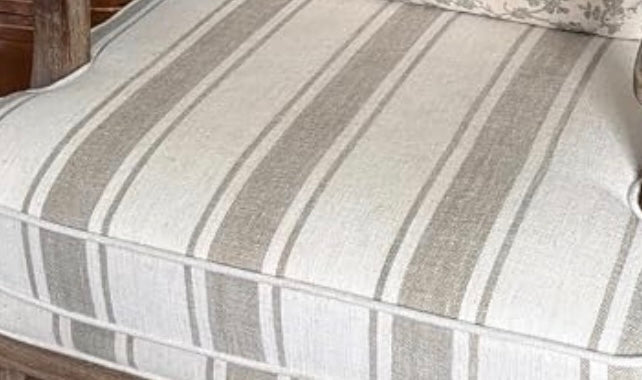 Harbor Stripe Accent Chair | Upholstered Wood Accent Chair