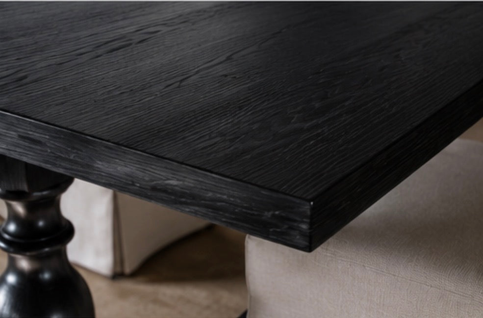 Leon Solid Wood Dining Table –