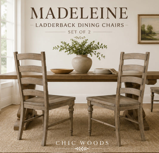 Madeleine Ladderback Dining Chairs | Set of 2
