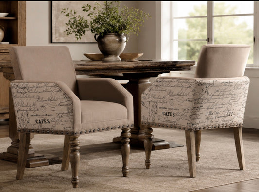 Kingsley Driftwood Dining Armchairs (Set of 2)