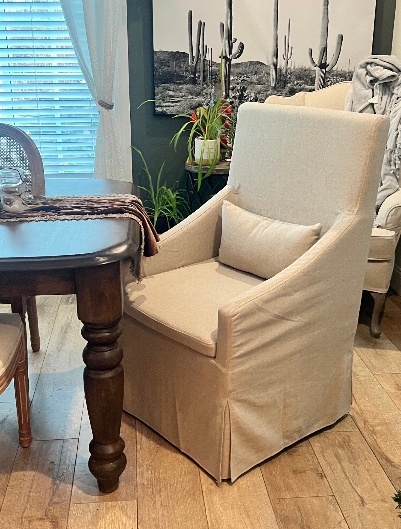 Magnolia Slipcovered Dining Arm Chair (Set of 2) | Custom Order