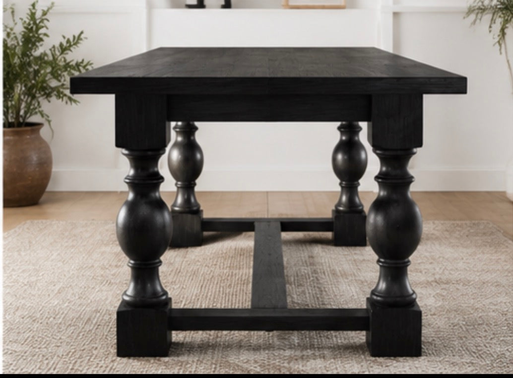 Leon Solid Wood Dining Table –