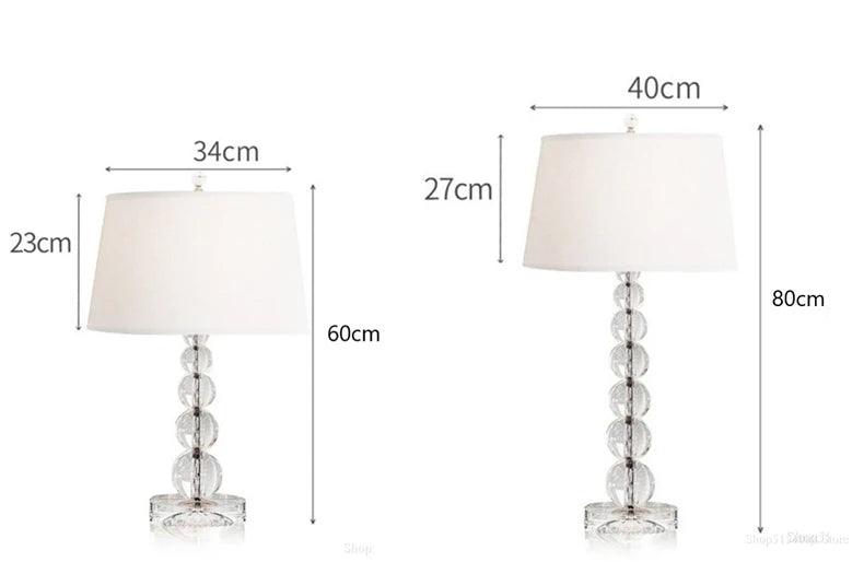Crystal Table Lamps