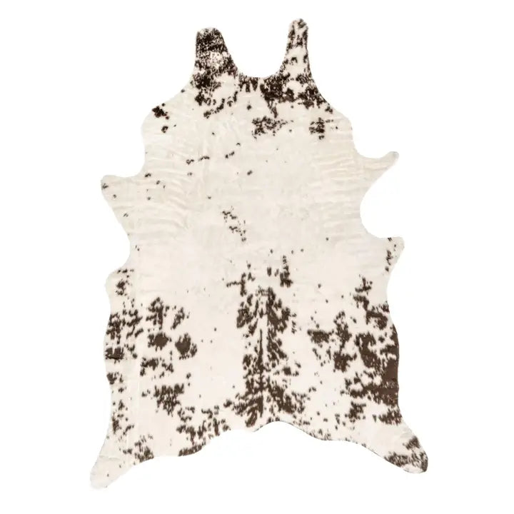Faux Cowhide Washable Area Rug