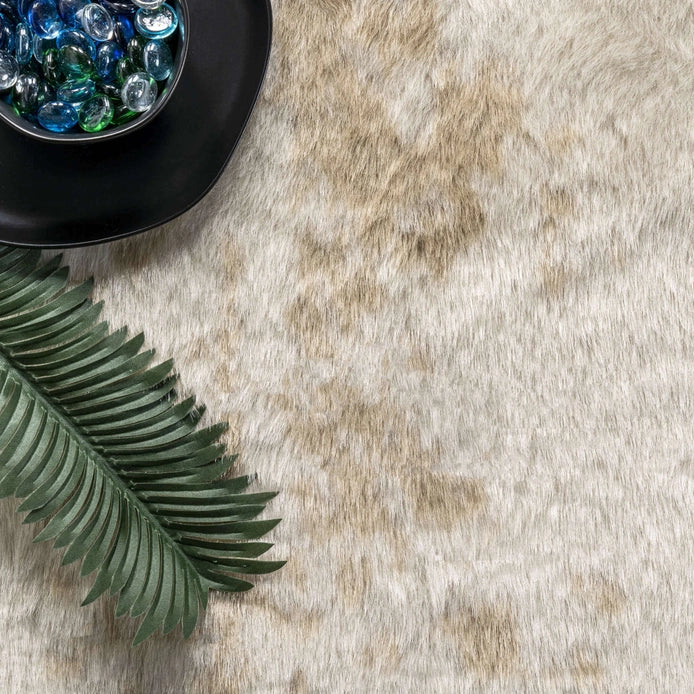Faux Cowhide Washable Area Rug