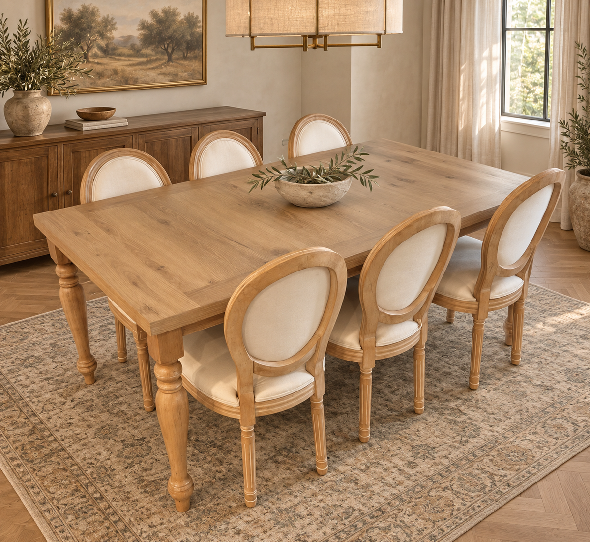 Annabeth Turned-Leg Dining Table