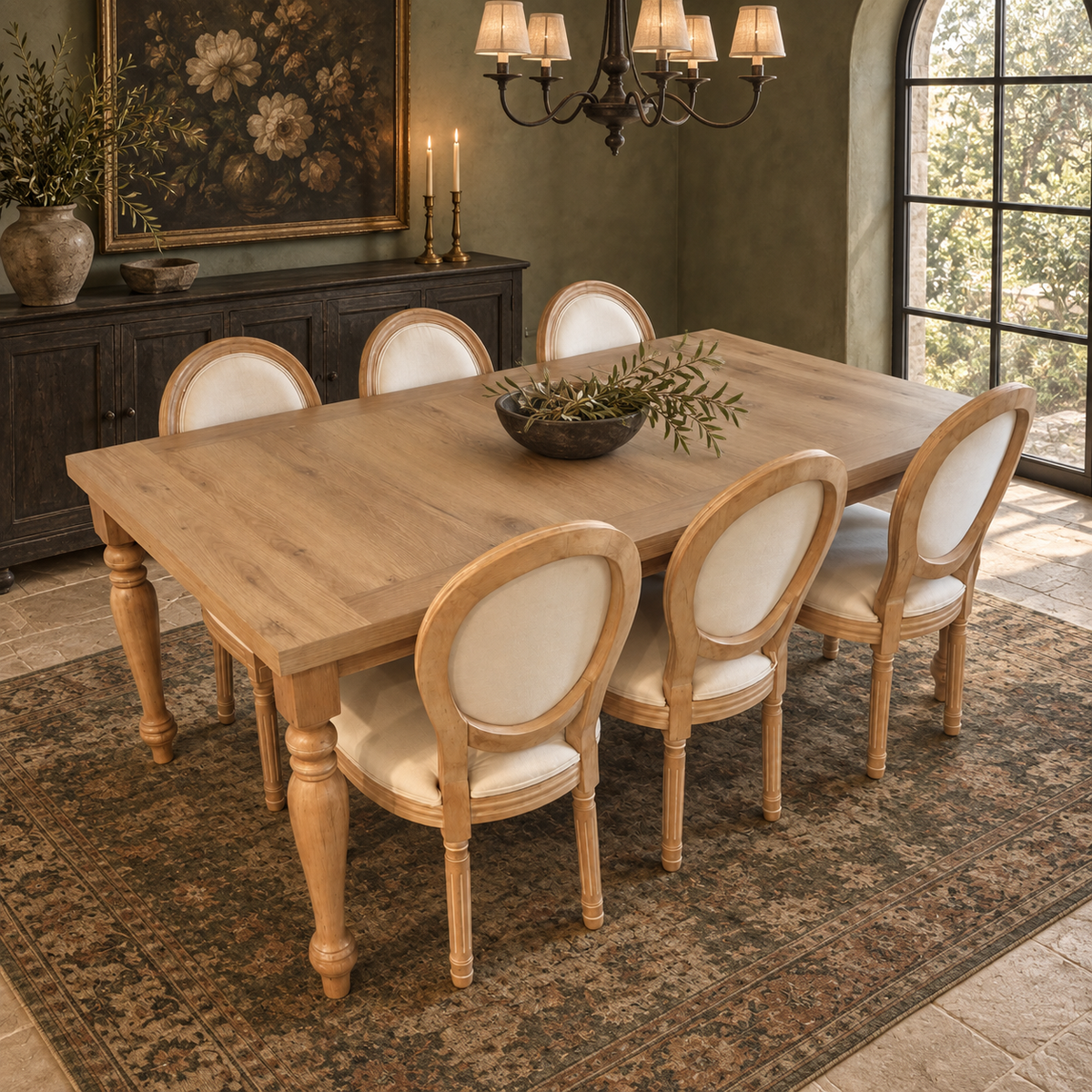 Annabeth Turned-Leg Dining Table