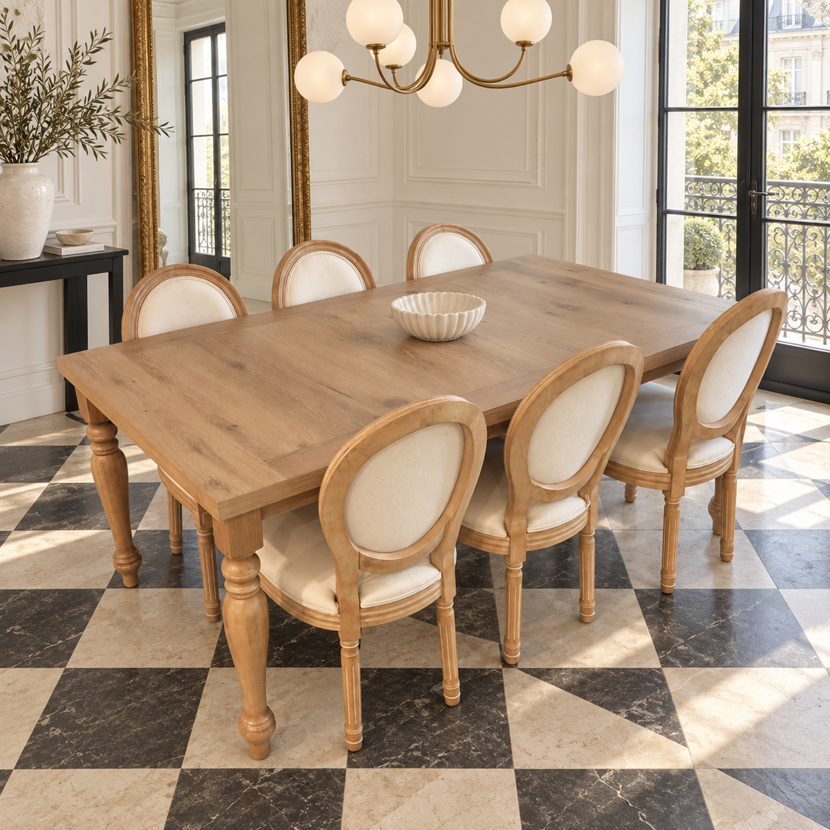 Annabeth Turned-Leg Dining Table