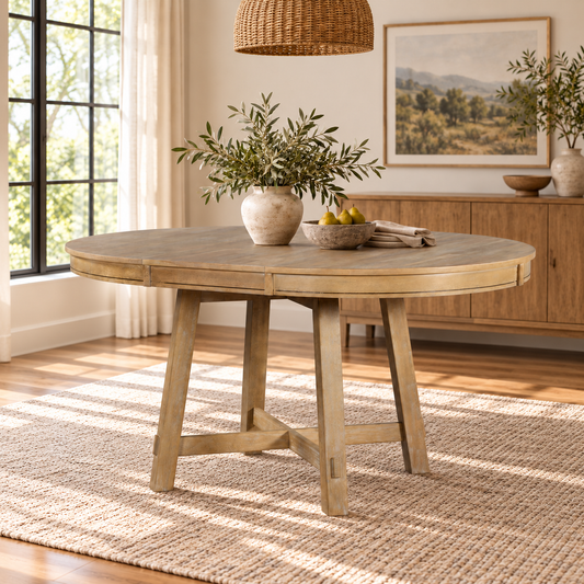 The Adelaide Round Extendable Dining Table