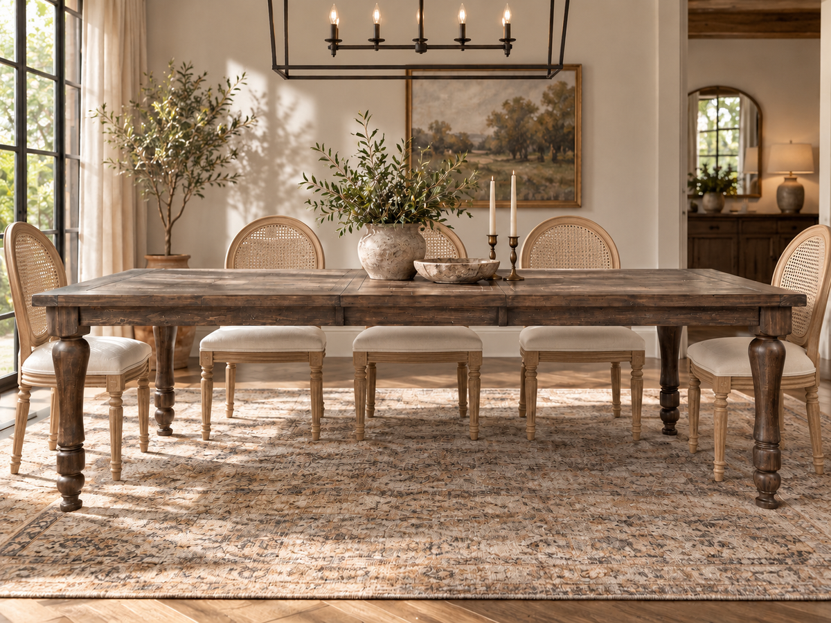 Heritage Farmhouse Extension Dining Table