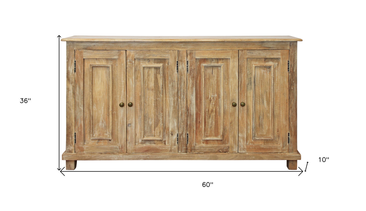 Edinburgh Distressed Solid Wood Sideboard
