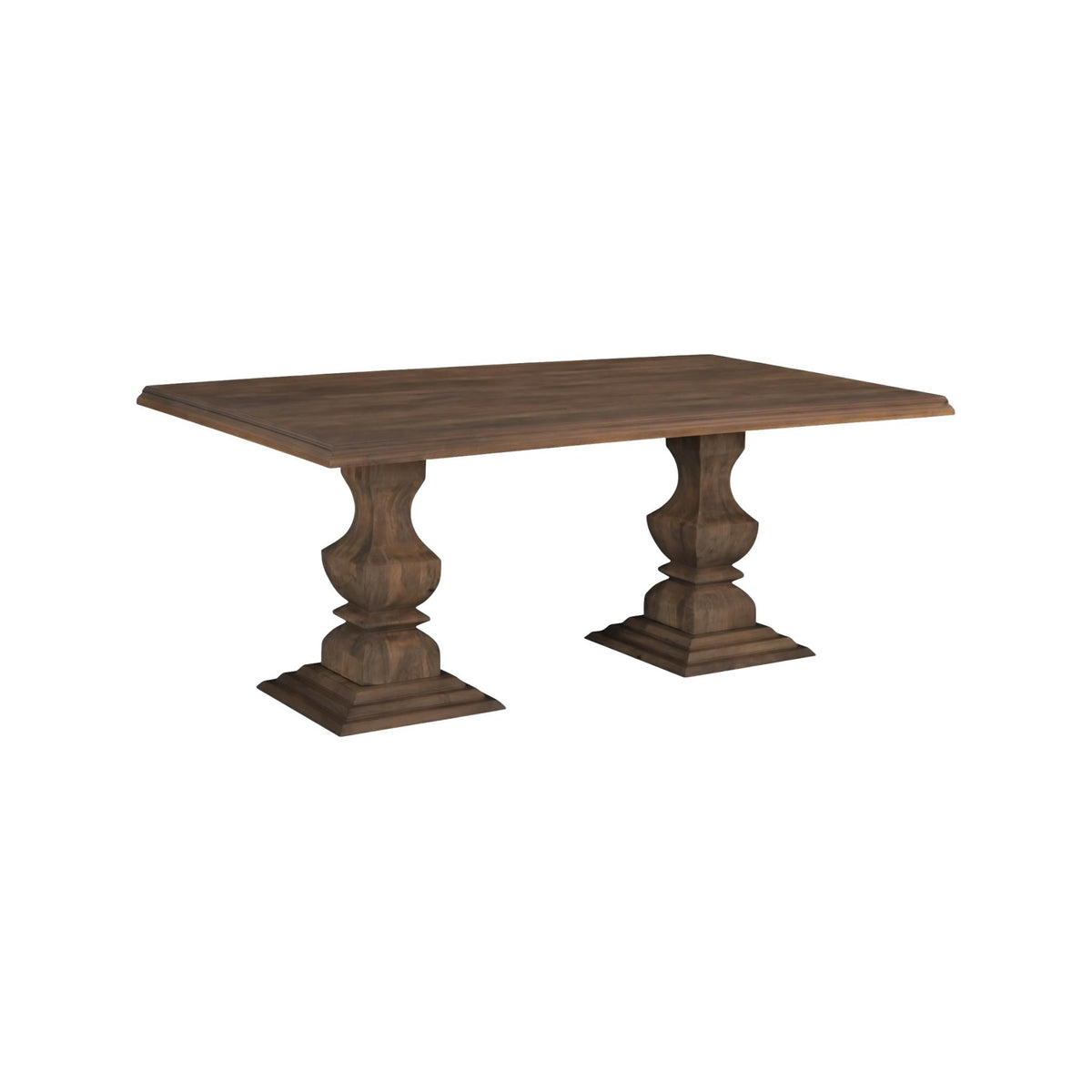 Johanna Solid Wood Double Pedestal Dining Table