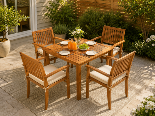 Sedona 5-Piece Acacia Patio Dining Set