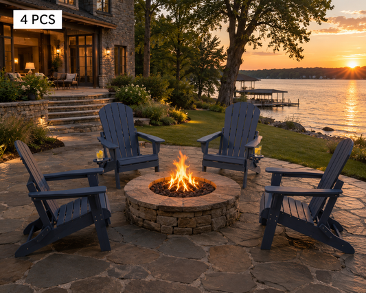 Harbor Ridge HDPE Folding Adirondack Chair Collection