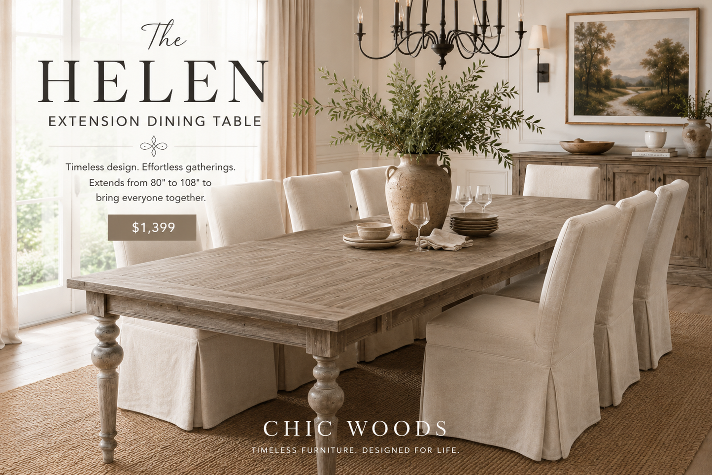 Helen Extension Dining Table
