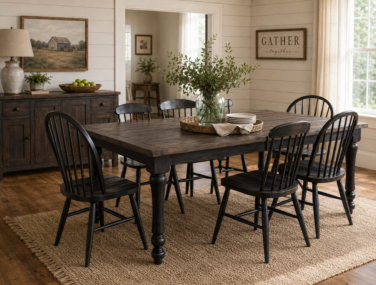 Heritage Farmhouse Extension Dining Table