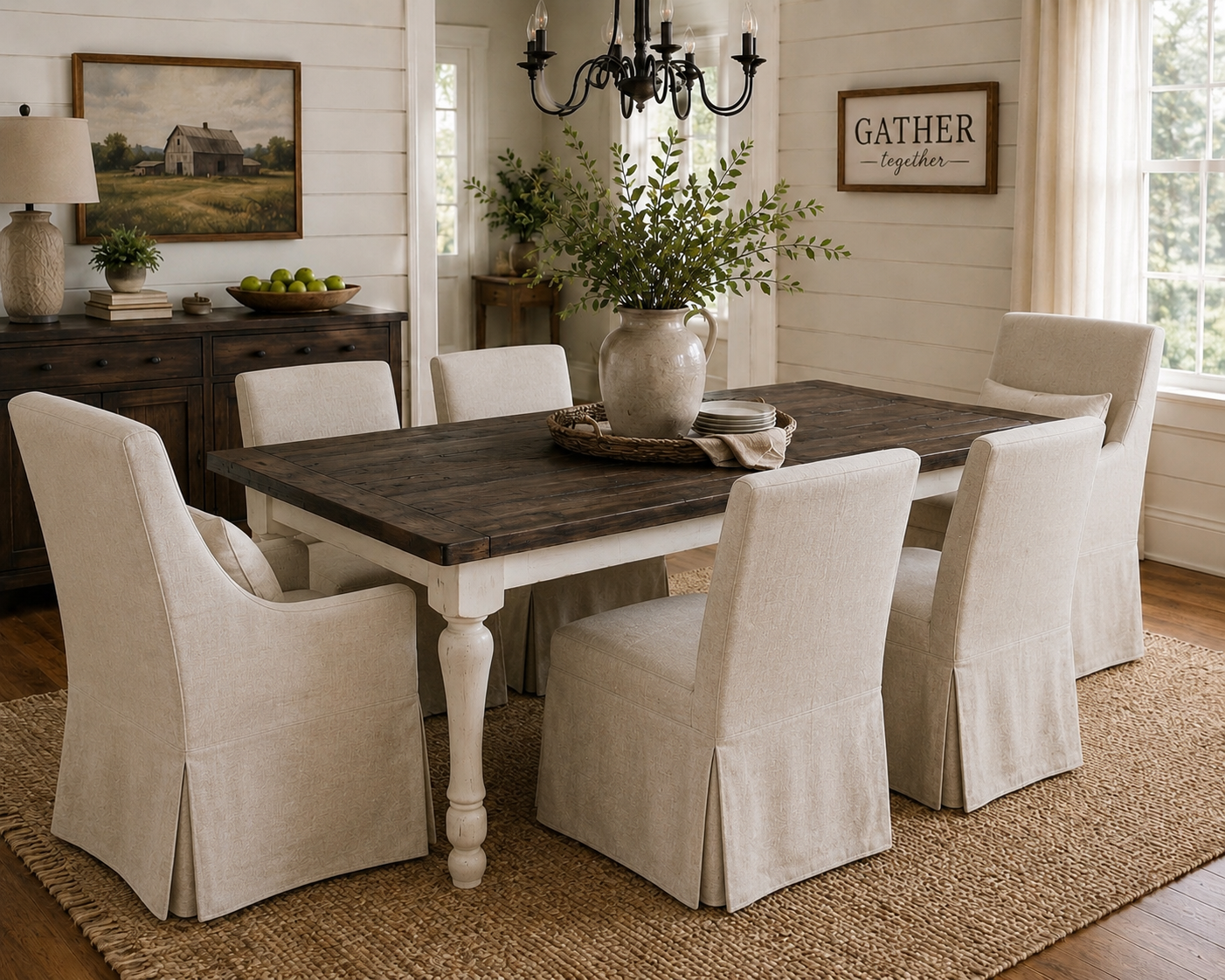 Heritage Farmhouse Extension Dining Table
