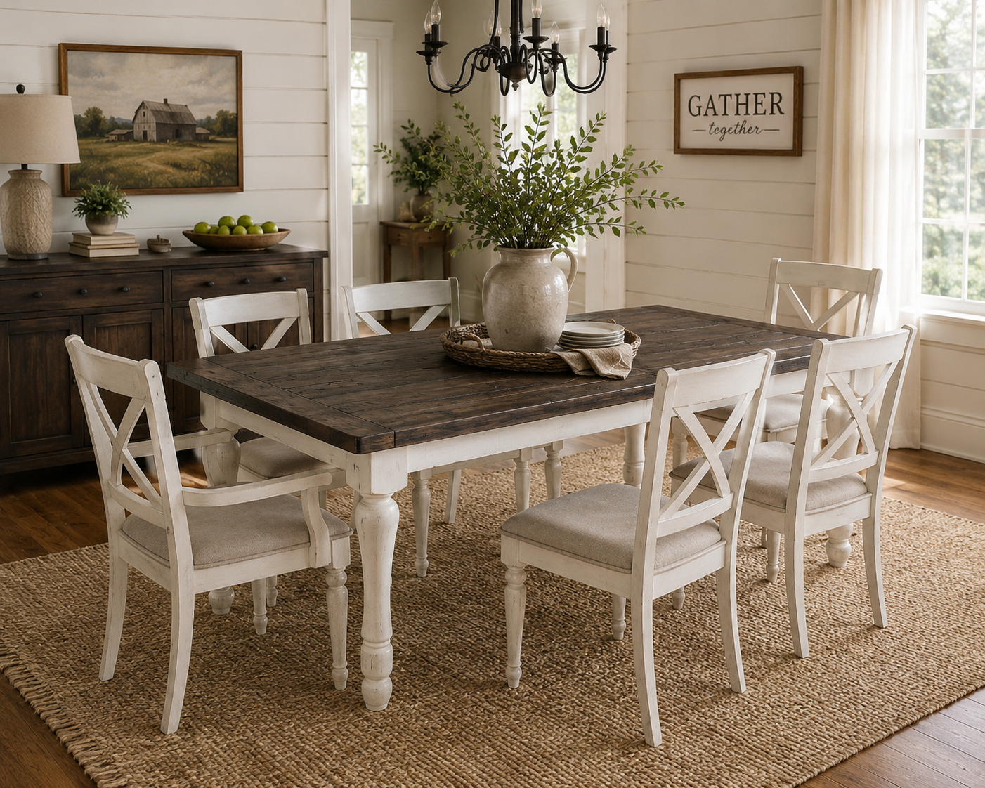 Heritage Farmhouse Extension Dining Table