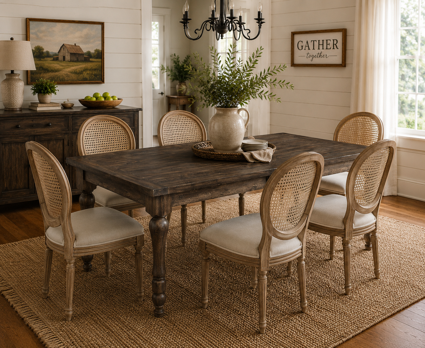Heritage Farmhouse Extension Dining Table