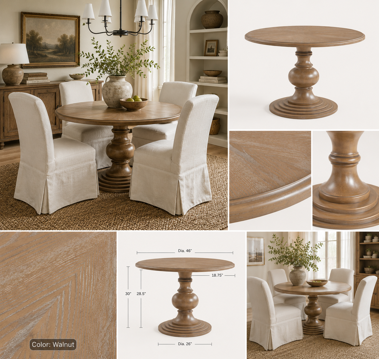 Charlotte Round Dining Table