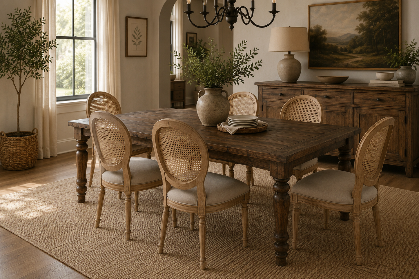Heritage Farmhouse Extension Dining Table
