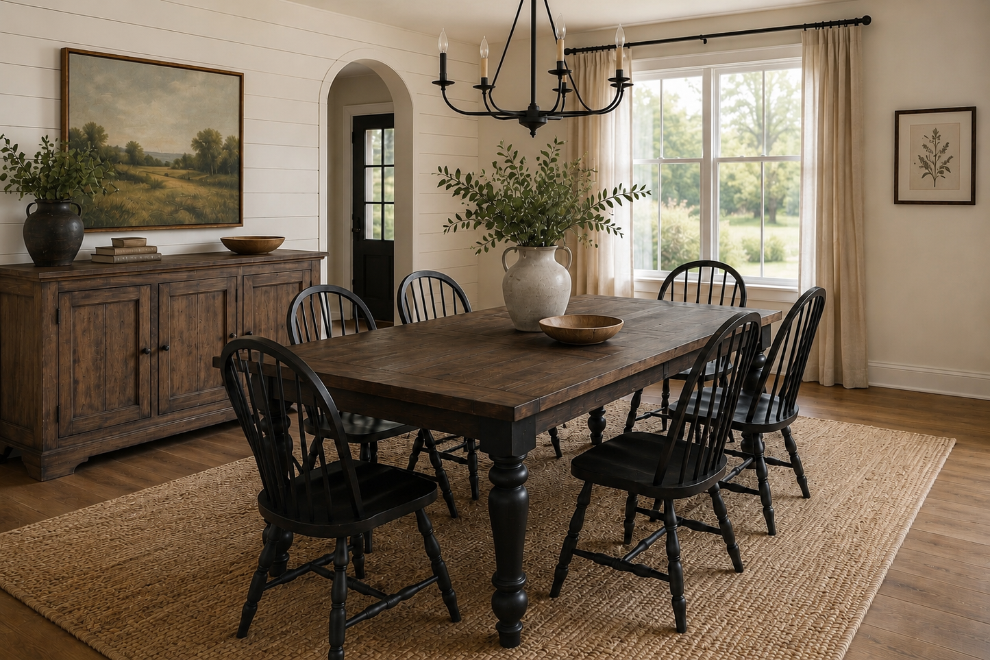Heritage Farmhouse Extension Dining Table