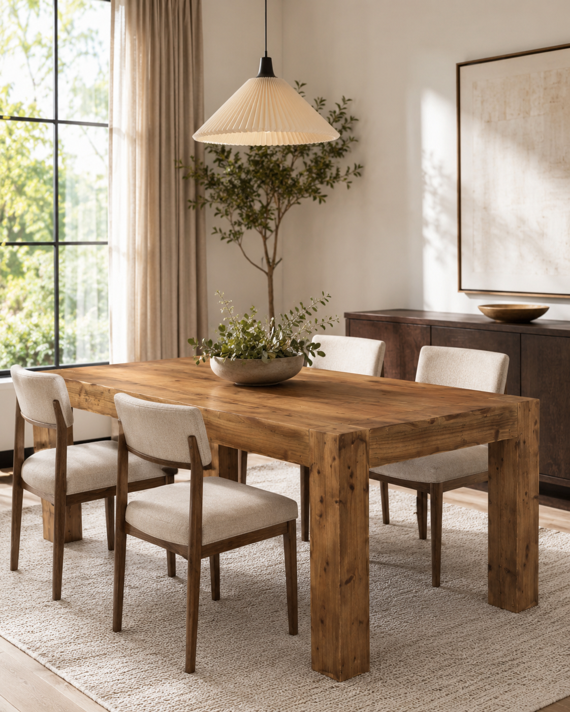 Marlowe 63” Solid Wood Dining Table
