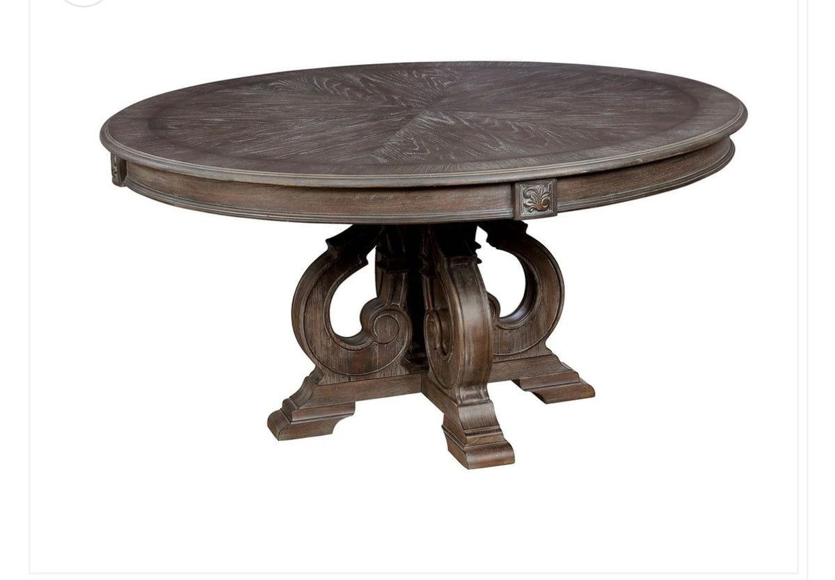 The Rosalie 60″ Round Pedestal Dining Table