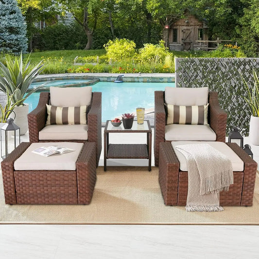 5 Piece Patio Conversation Set
