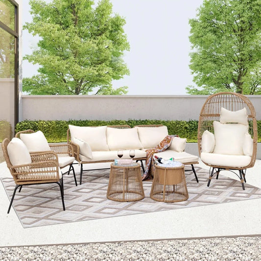 7 Piece Bohemian Patio Set