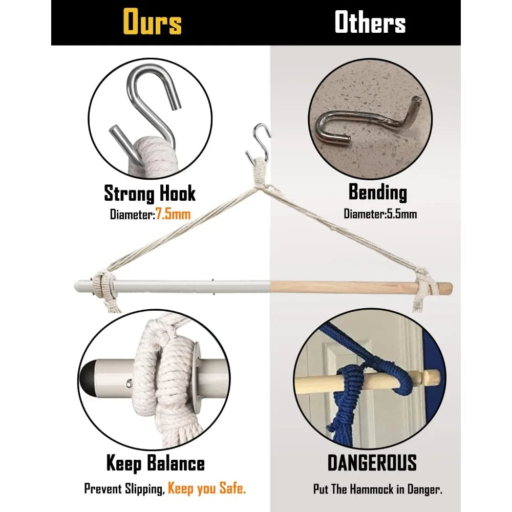 XXL Hammock Chair Hanging Rope