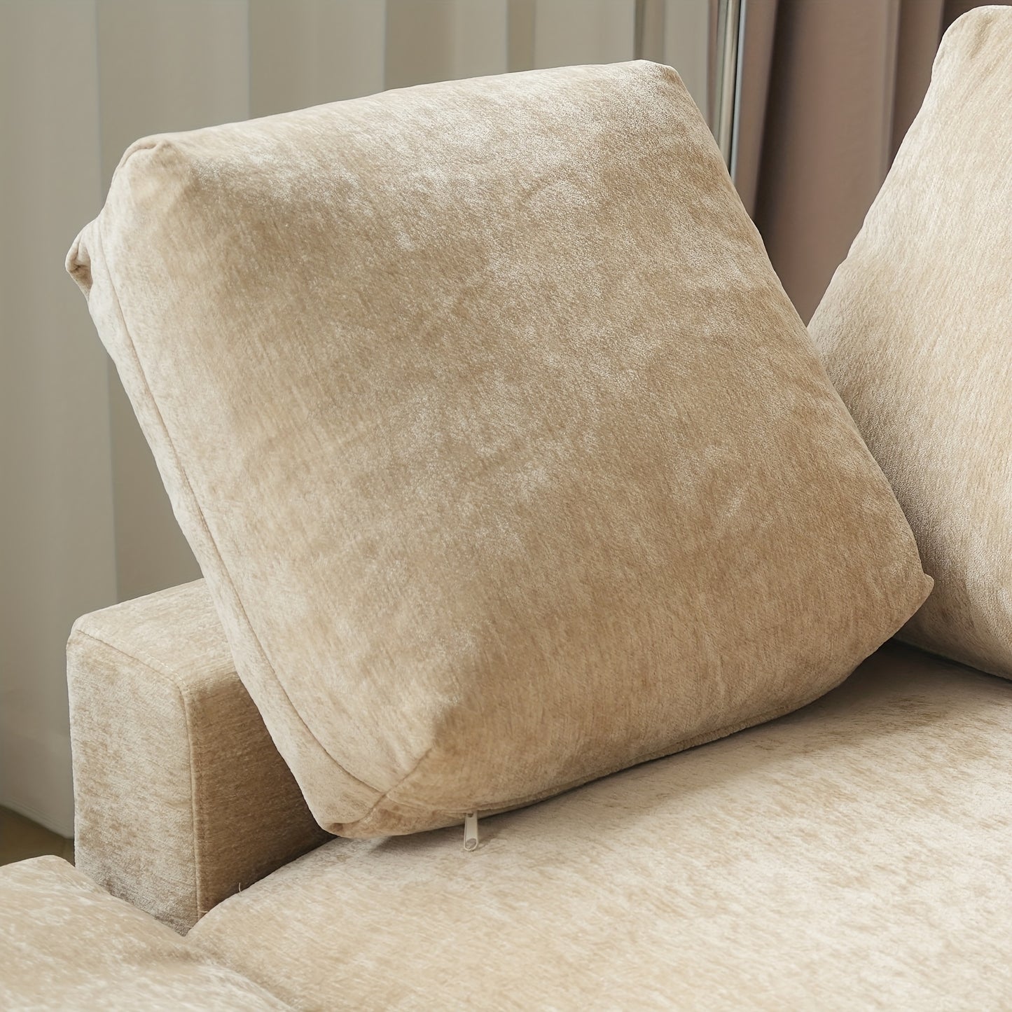 Montclair 134” Modular Lounge Sofa | Oversized L-Shape with Ottoman