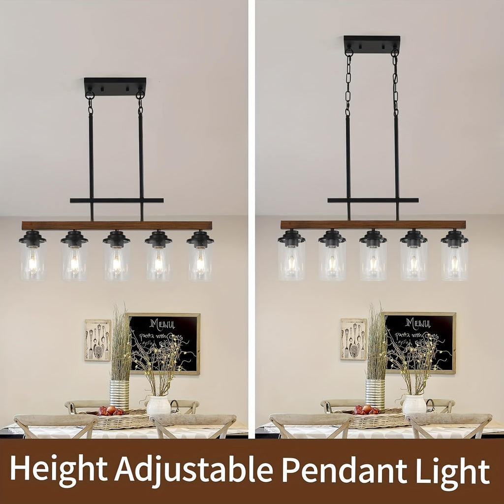 Ridgewood Rustic Barrel Chandelier – Semi-Flush Mount”