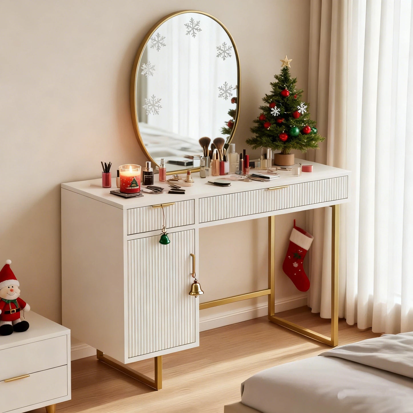 Chic Woods Home Collection — The Rowan 47” Storage Desk - solid wood furniture by Chic Woods