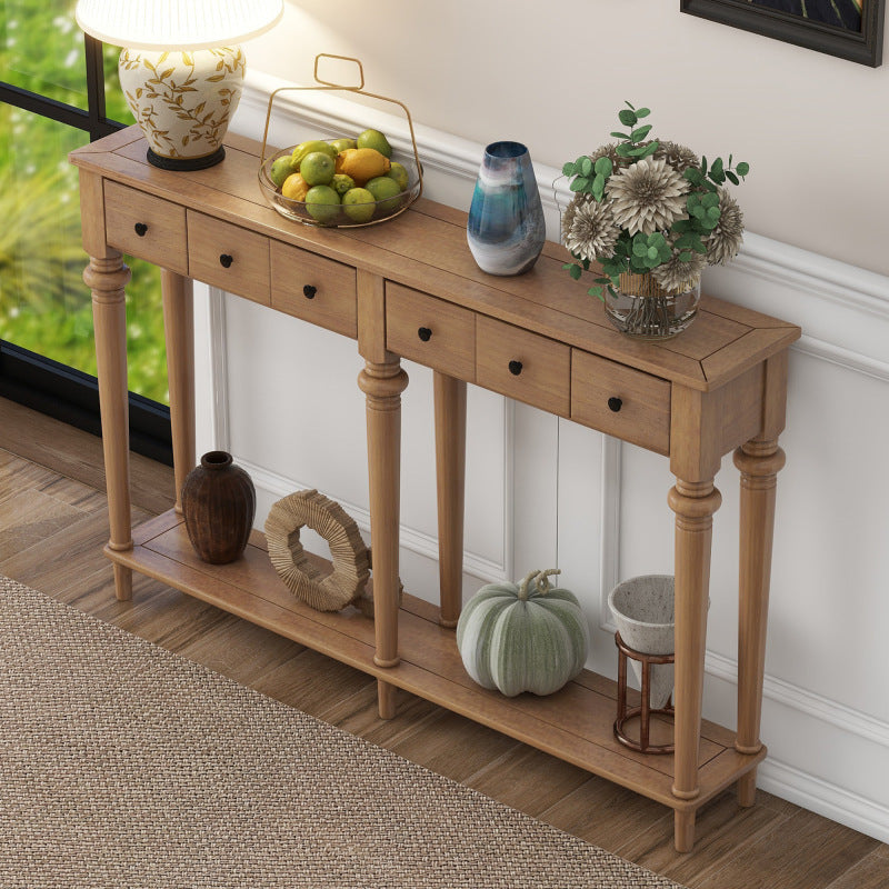 narrow Pine Console Table