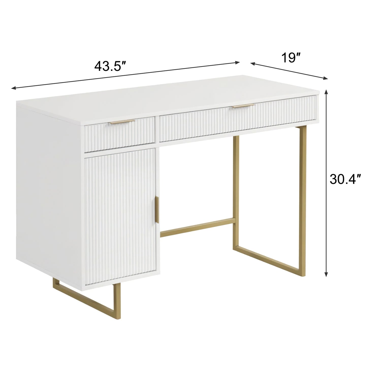 Chic Woods Home Collection — The Rowan 47” Storage Desk - solid wood furniture by Chic Woods