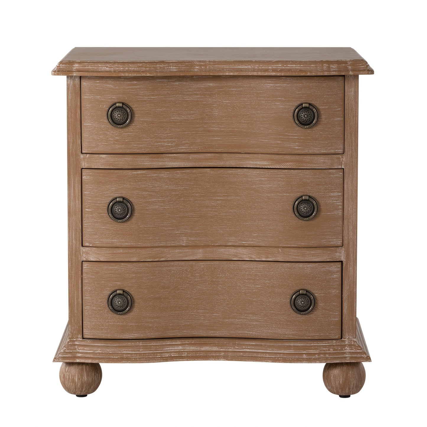 Harrington Farmhouse 3-Drawer Nightstand