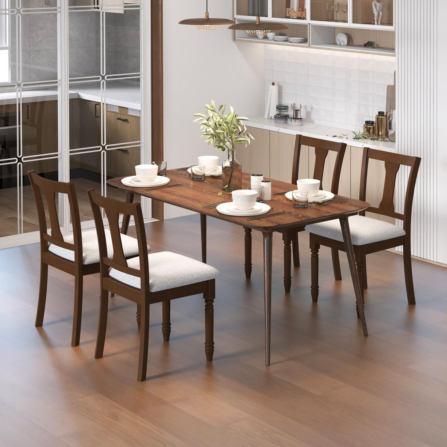 Everly Upholstered Dining Chairs with Hidden Storage (Set of 4)
Solid Acacia Legs | Vintage-Inspired Design