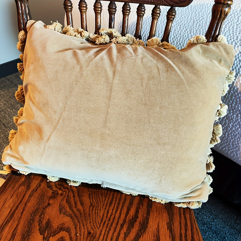 Decorative Needlepoint Hand-Embroidered Wool Throw Pillow