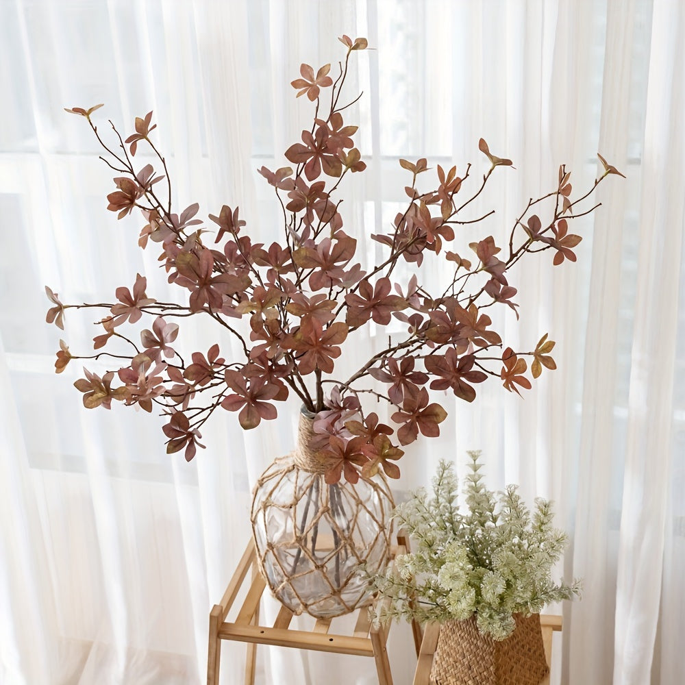 Artificial Flowers Bouquet set of 3 branches