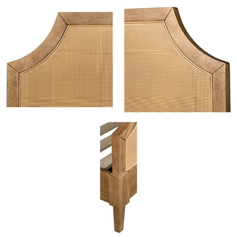 Sienna Woven Cane Queen Platform Bed