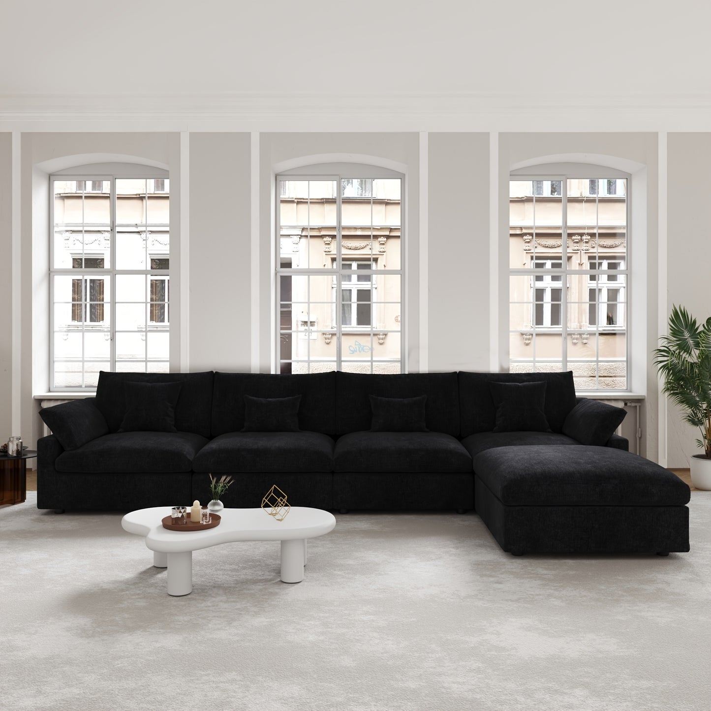 Chic Woods Home Collection — The Fairmount Modular Cloud Sectional - solid wood furniture by Chic Woods