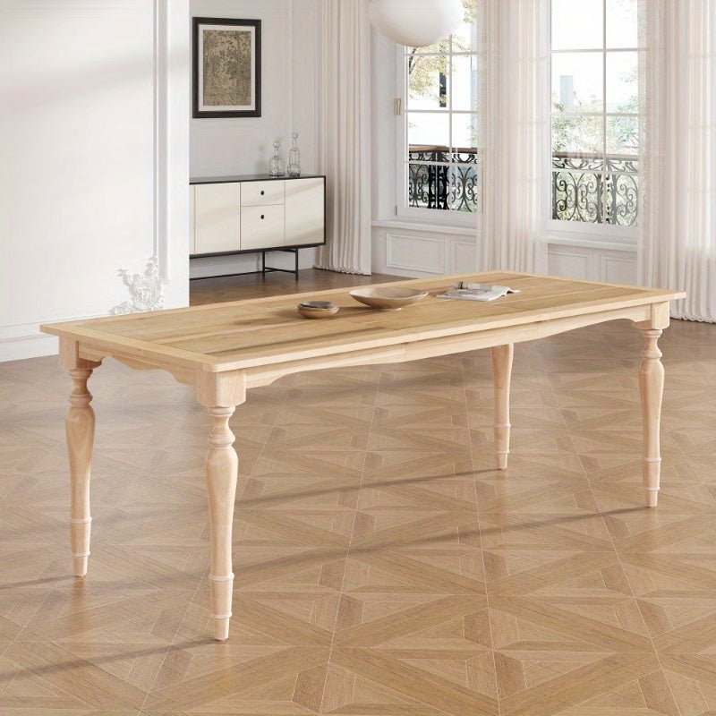 The Ashton Extendable Dining Table – Natural Finished Wood - solid wood furniture by Chic Woods